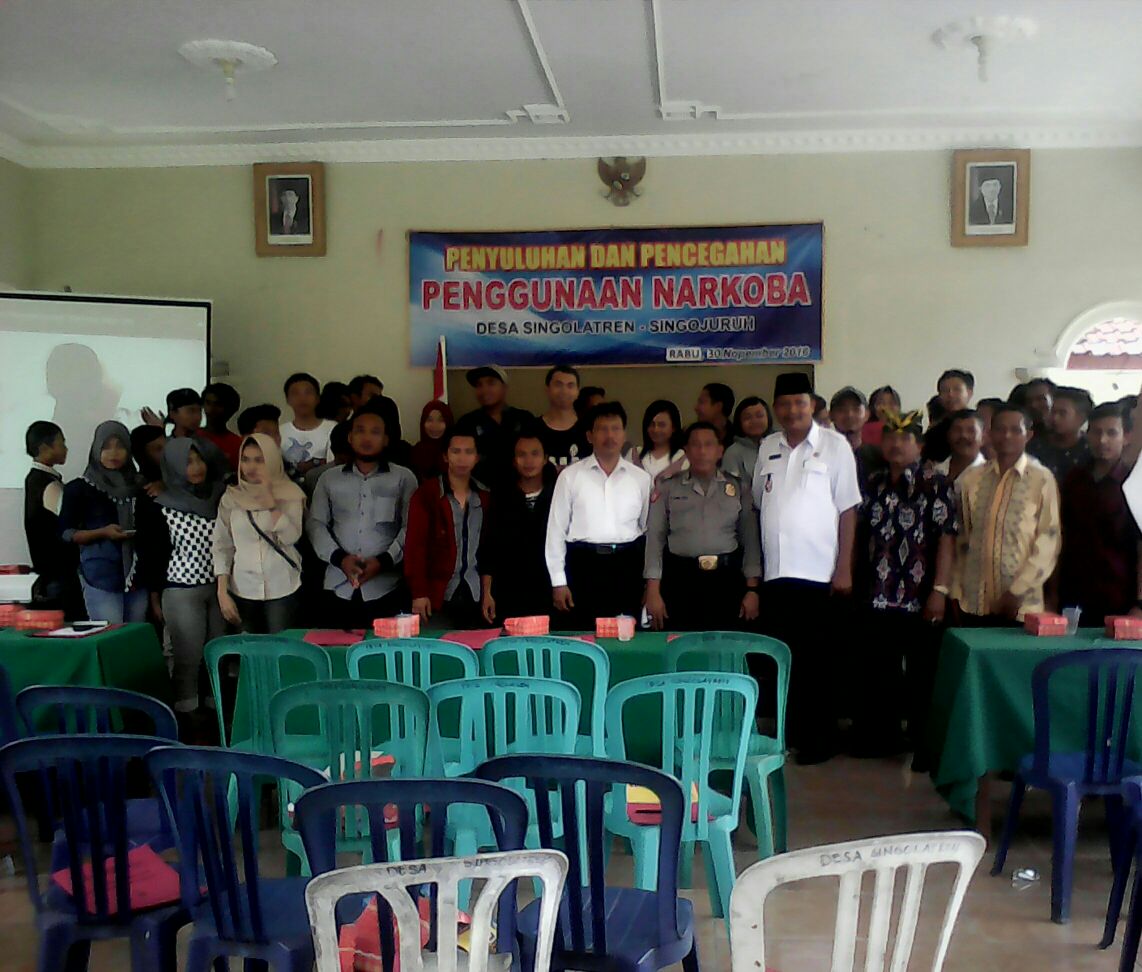 Desa Singolatren Gelar Penyuluhan Dan Pencegahan Narkoba