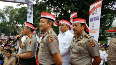 Sambutan Kapolri untuk Massa 1212 di Bandung