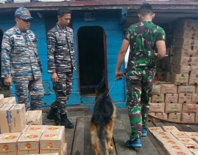 Momentum Libur Tahun Baru Imlek Dimanfaatkan Untuk Menyelundupkan Barang, KLM Bima Sakti Diamankan Tim WFQR LANTAMAL IV