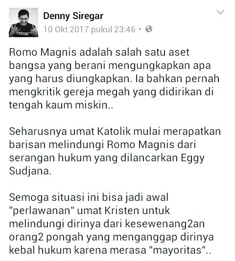 Penggiat Medsos Denny Siregar Dilaporkan Pengacara Ardi Subarkah ke Polda Jabar