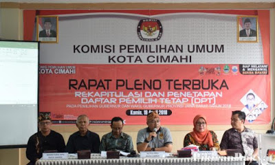 Jumlah Pemilih Kota Cimahi Pada Pilgub Jabar Ada 364.980 Jiwa