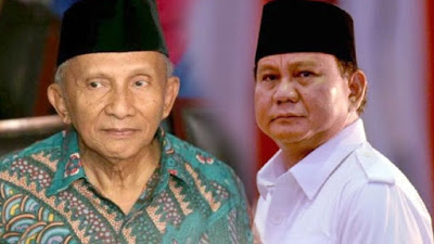 Amin Rais,  “Sudah Terang Benderang, Inilah Sinyal Dari Langit, Prabowo Yakin Menang”