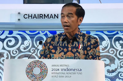 Pidato Presiden Jokowi di Pertemuan IMF – Word Bank 2018 Bali