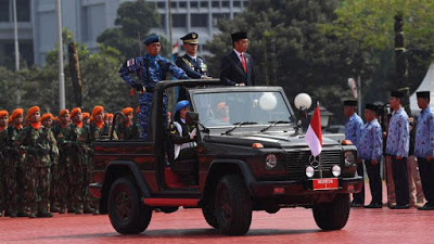 HUT TNI, Presiden Jokowi Apresiasi Kinerja TNI Dalam Penanganan Bencana Alam