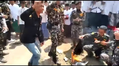 Akhirnya, Dua Orang Pelaku Pembakaran Bendera Tauhid Jadi Tersangka