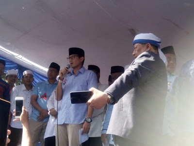 Di Hadapan Ratusan Emak-Emak. Cawapres Sandiaga Uno Janjikan Perbaikan Ekonomi