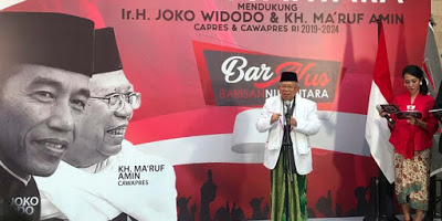 Cawapres Maruf Amin Sindir Orang Yang Tak Mau Akui Keberhasilan Dengan  kata “Buta Budek”