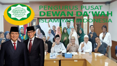Dewan Dawah Islamiyah Indonesia (DDII) Dukung Prabowo Sandi