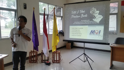 MOI Beri Pelatihan Jurnalistik pada Gerakan Pramuka Saka Bhayangkara