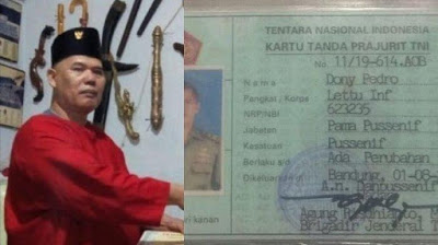 Kadispenad  TNI AD Benarkan Dony Pedro Adalah TNI Aktif Berpangkat Letnan Satu