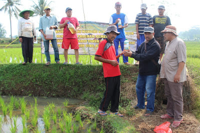Peduli Ketahanan Pangan, POLDA JABAR Salurkan Bantuan Pada Petani Di Kabupaten Cianjur