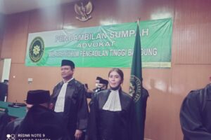 Direktur Bidang OKK LSM-BAKKIN, Resmi Disumpah Menjadi Advokat