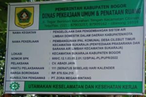 [Klarifikasi] Pemberitaan Pembangunan Ipal Komunal Desa Cilebut Timur Kecamatan Sukaraja Kabupaten Bogor